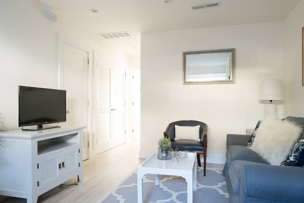 After a long day of explorations and work, a flat screen TV to watch your favorite show or news program.