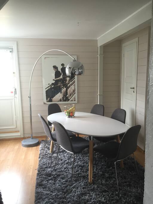 Dining nearby kitchen