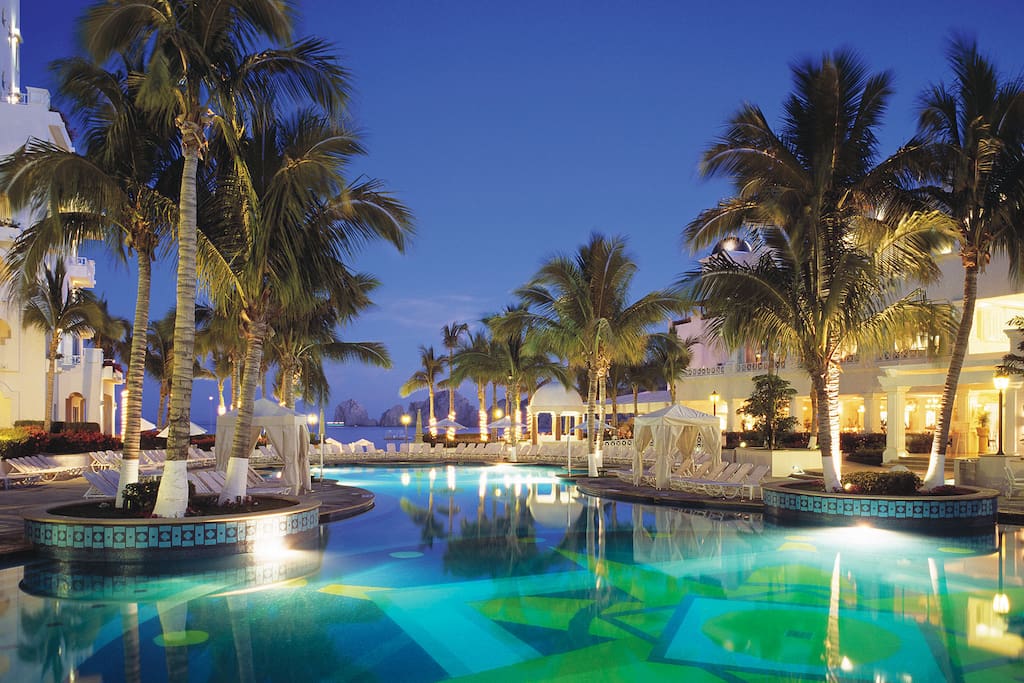 Gorgeous Pool, viewed from the balcony.