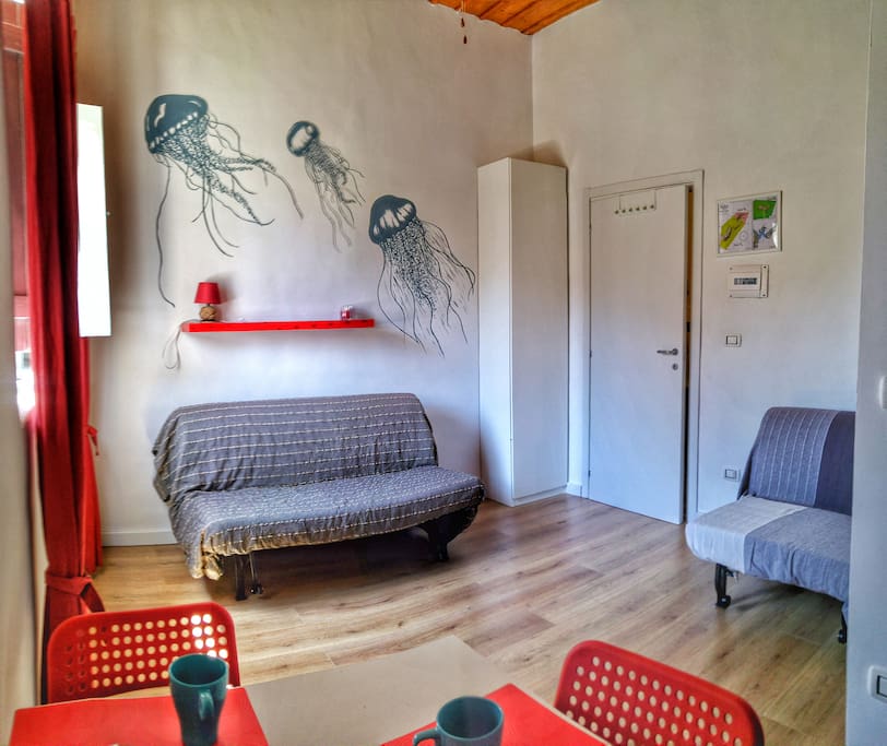 details of the studio