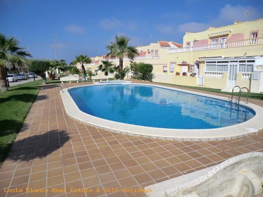 Pool In Front Of The Apartment .
