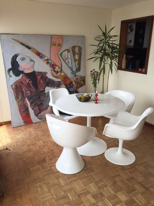 Comedor con muebles design 50's