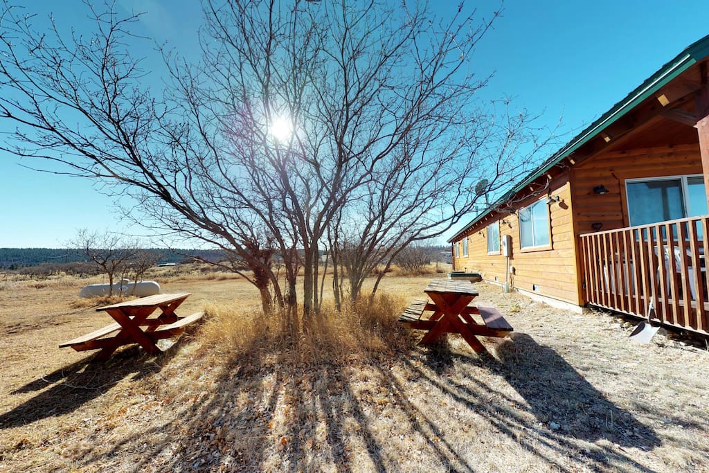 Outdoor dining area (winter photo)