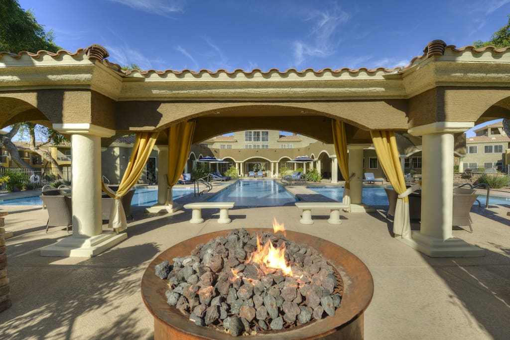Fire Pit at Pool Area