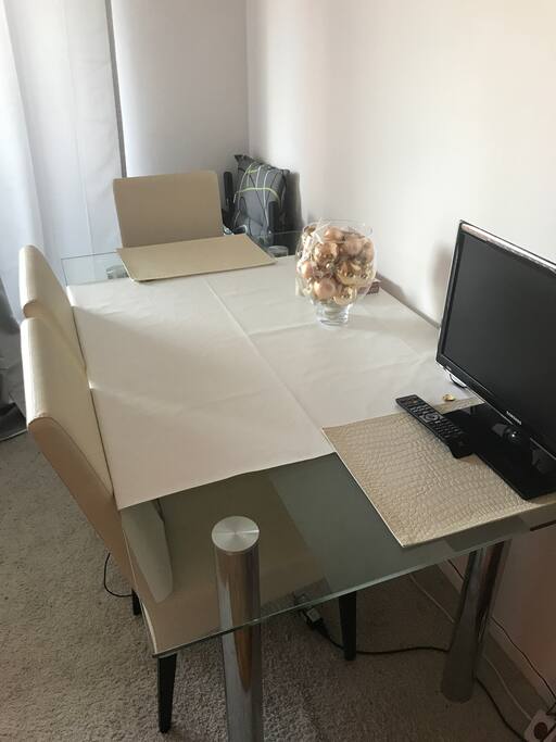 Dining table and cheers
