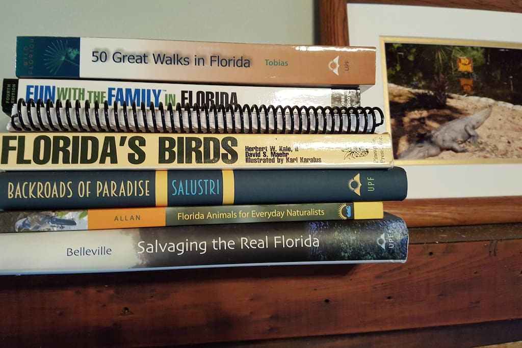 There are lots of great Florida-centric books about Walking, Day trips, Birding and Florida History