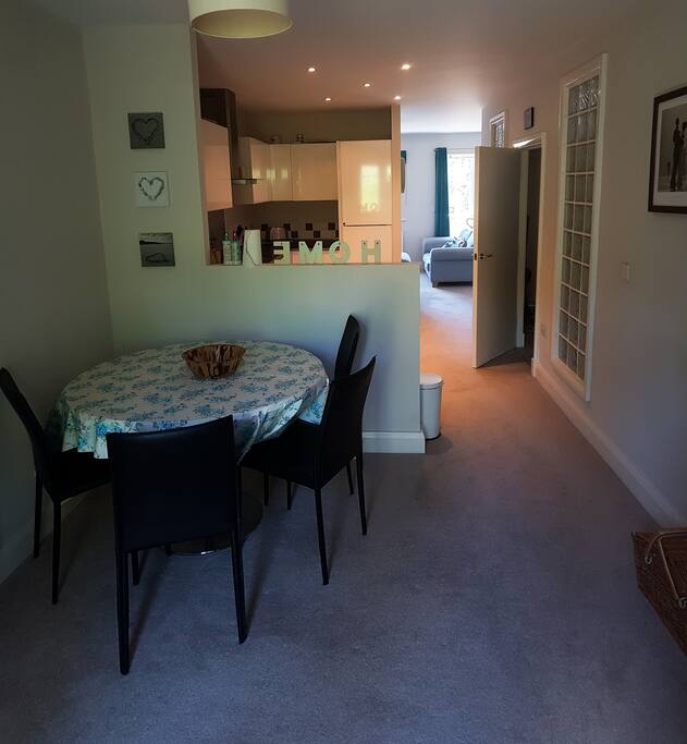 Dining room with back terrace