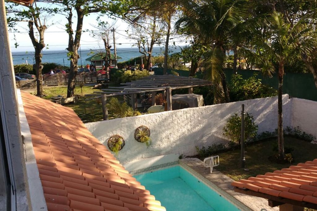 Vista dos quartos