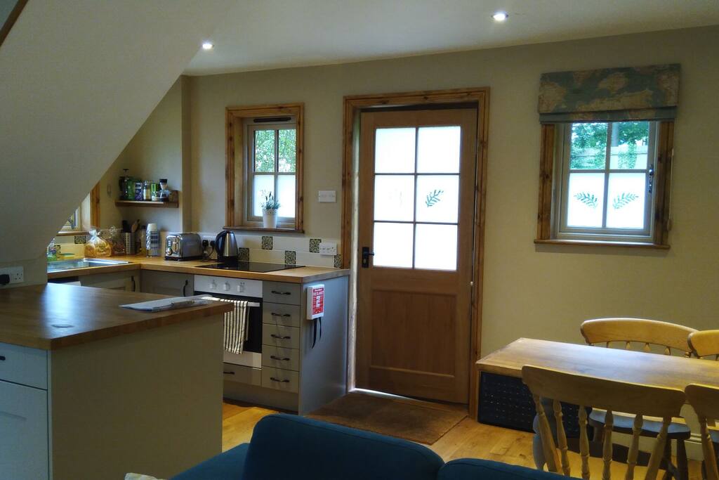 Kitchen and dining area