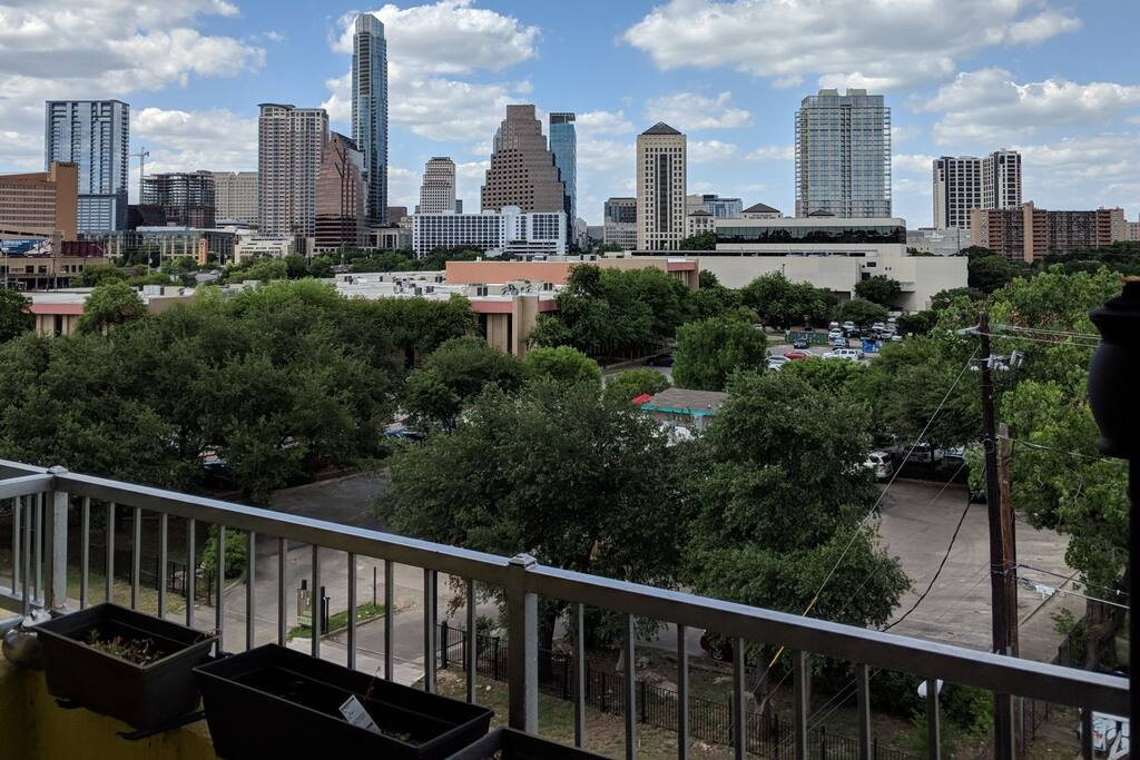 View from HUGE private balcony
