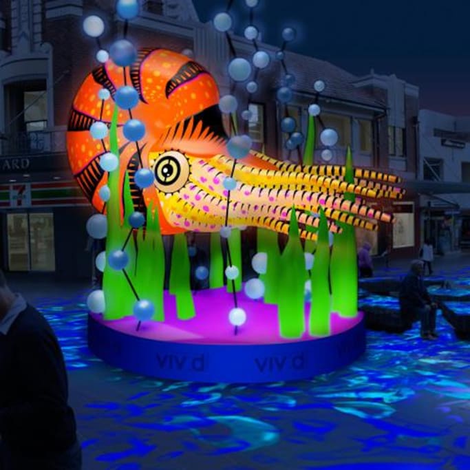 Vivid Festival in Chatswood
