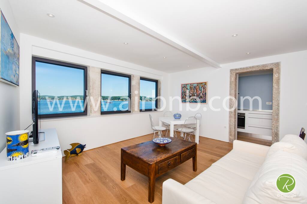 Living room with a stunning view for relaxing with style