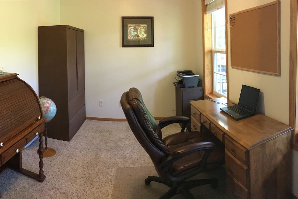 Office with desk/workspace