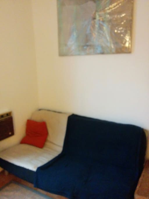 There is also a futon mattress.