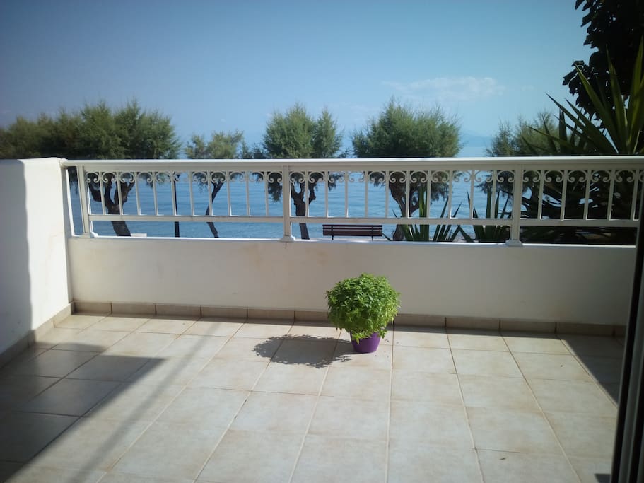 balcony on the sea