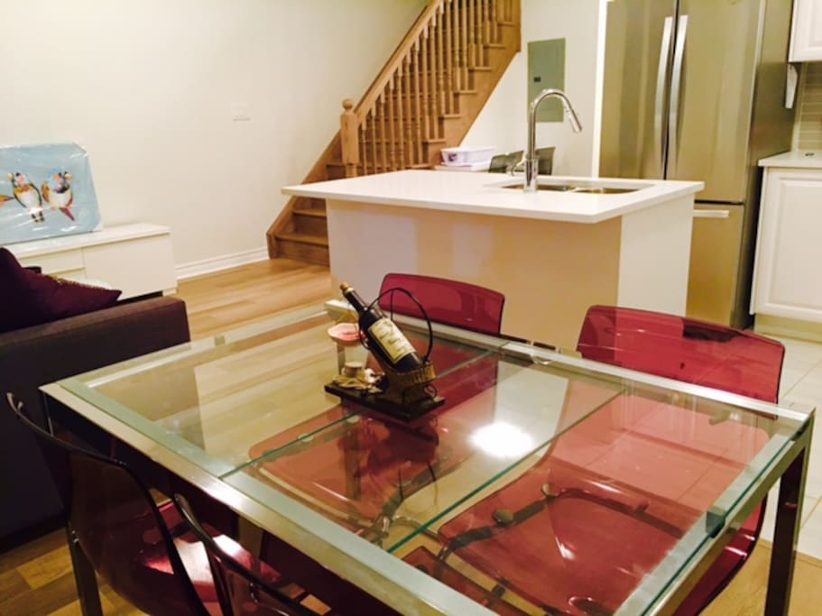 Modern design on two floors, ready and waiting to make you feel at home for your short business, recreation, or tourist adventures