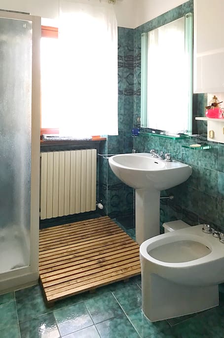 Bagno con doccia appartamento "Solarium"