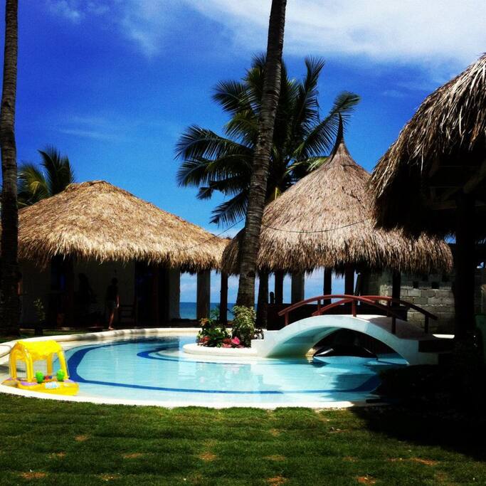 the pool