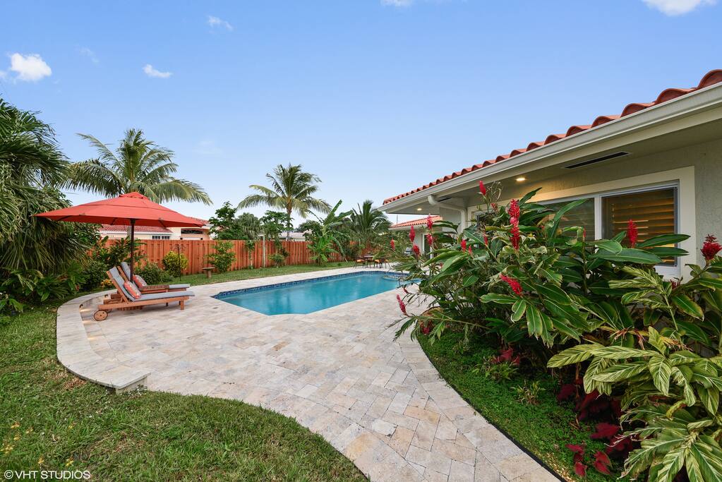 Backyard area