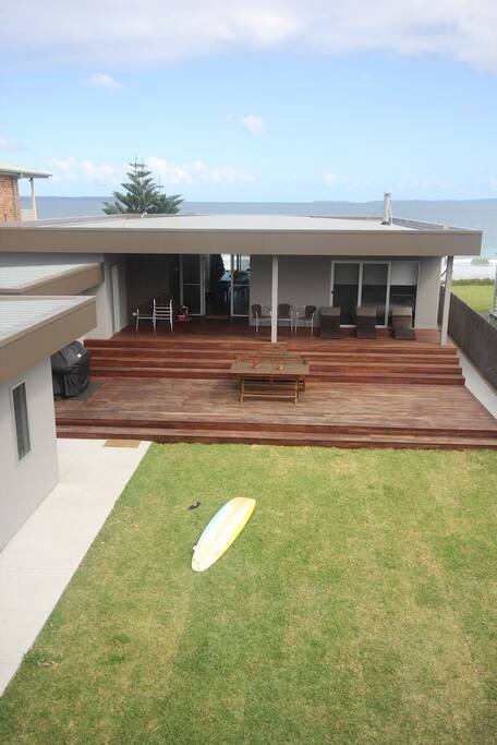 View of main house from upstairs studio