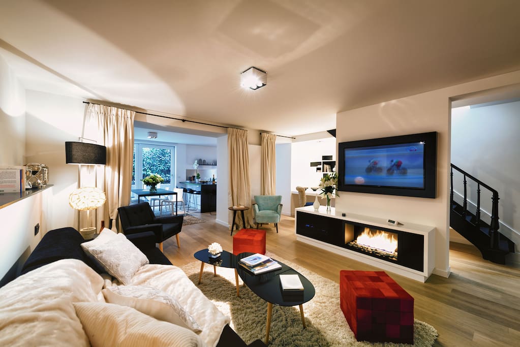 Living Room with High Quality Sofa Bed