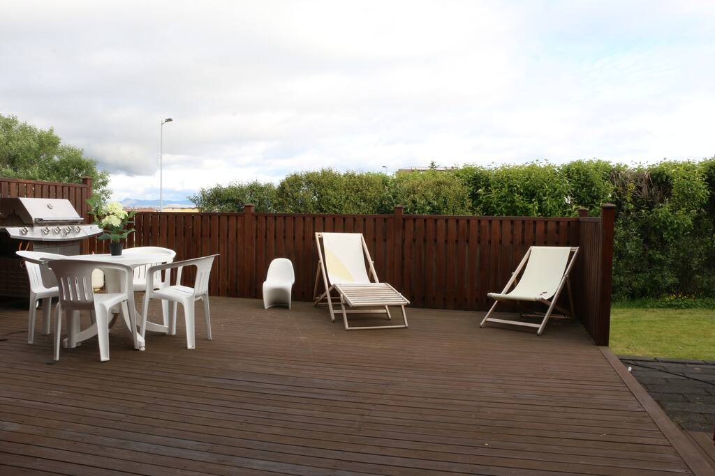 Nice terrace with city view