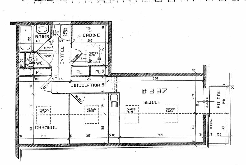 Plan de l'appartement