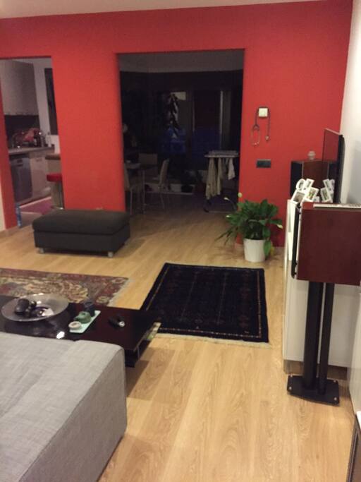 Open kitchen area