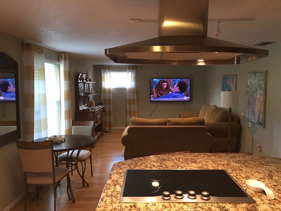 Open kitchen to the living room