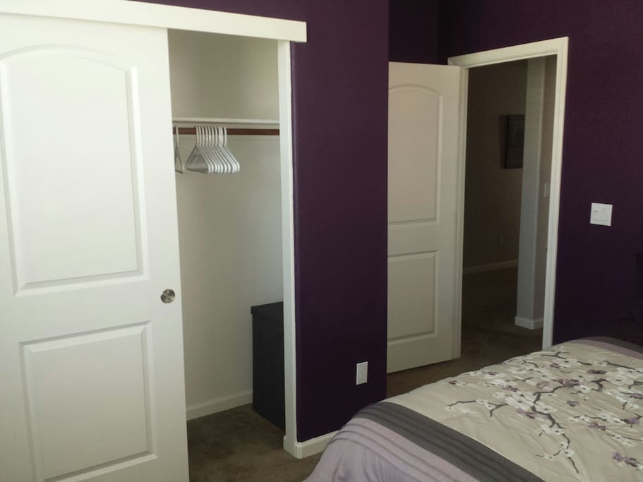 Ample closet space