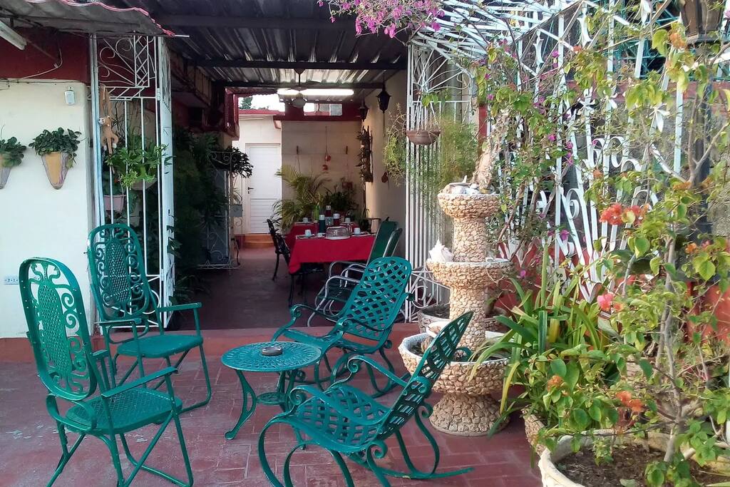 Taste delicious breakfast and dinner at the relaxing terrace.