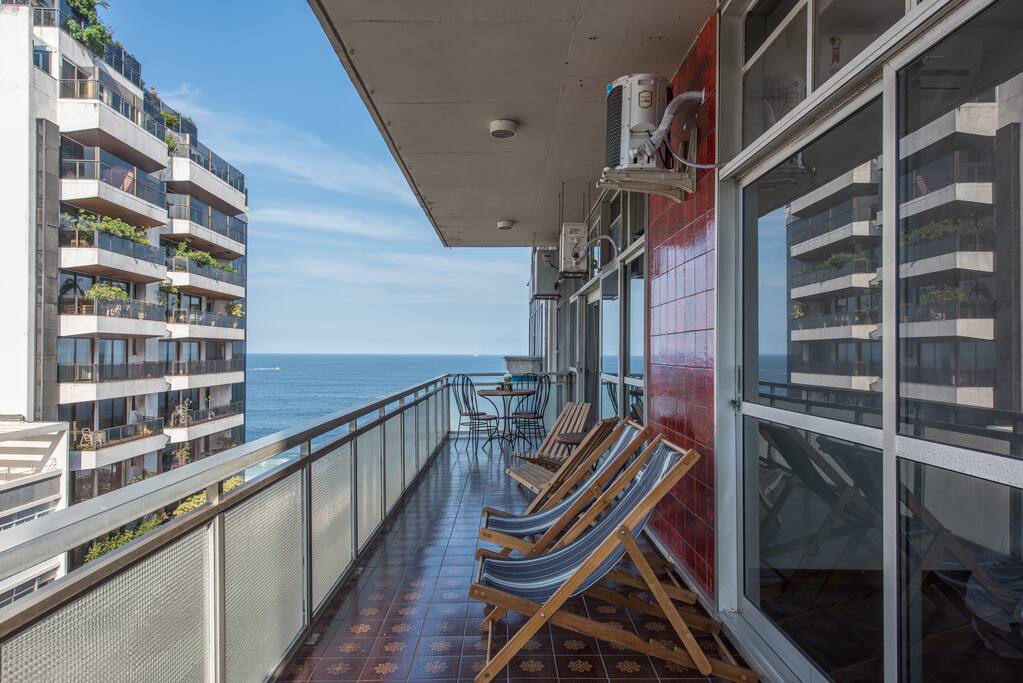 Varanda com vista panorâmica
