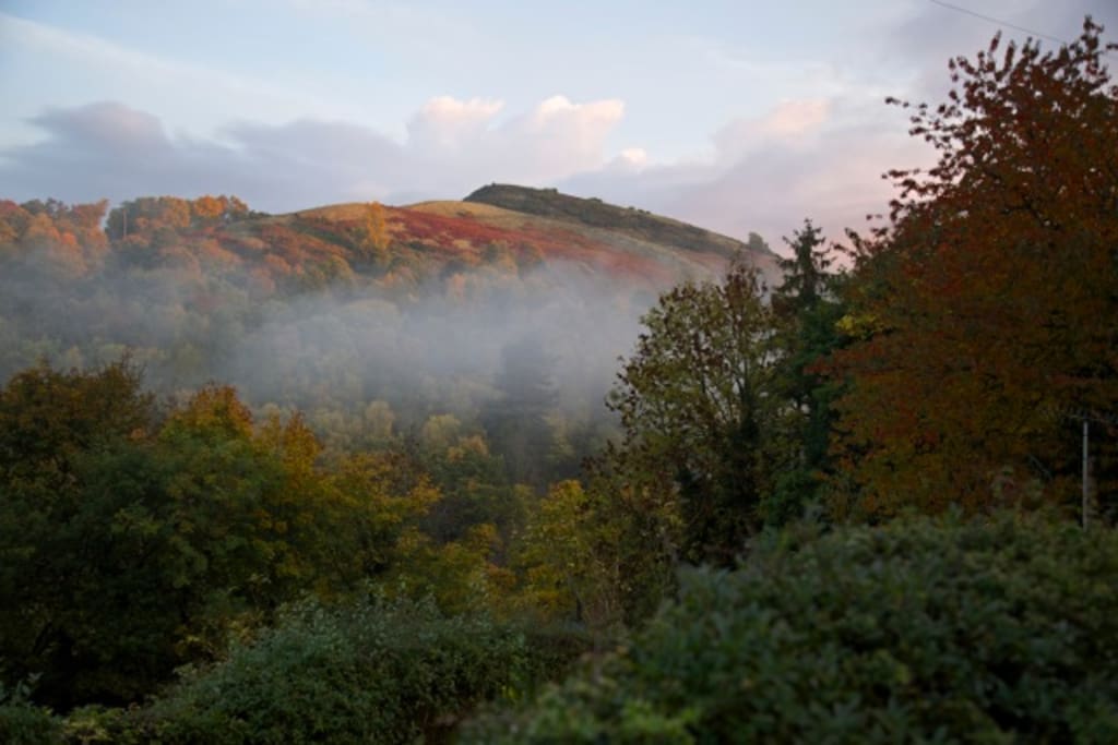 View from Llangollen Lodge mystical mornings