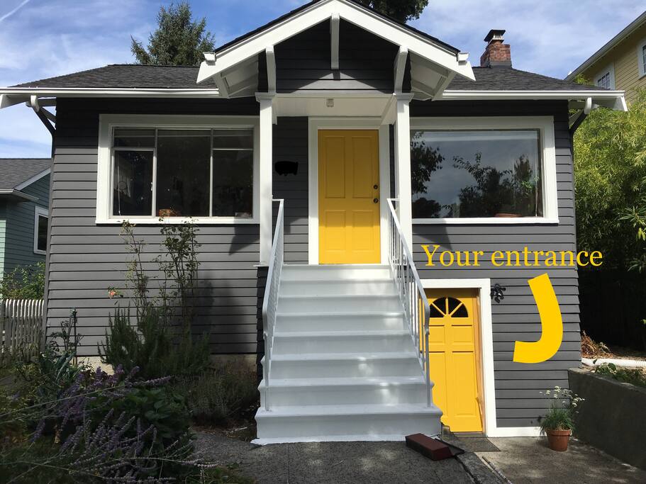 Your entrance is on the lower level