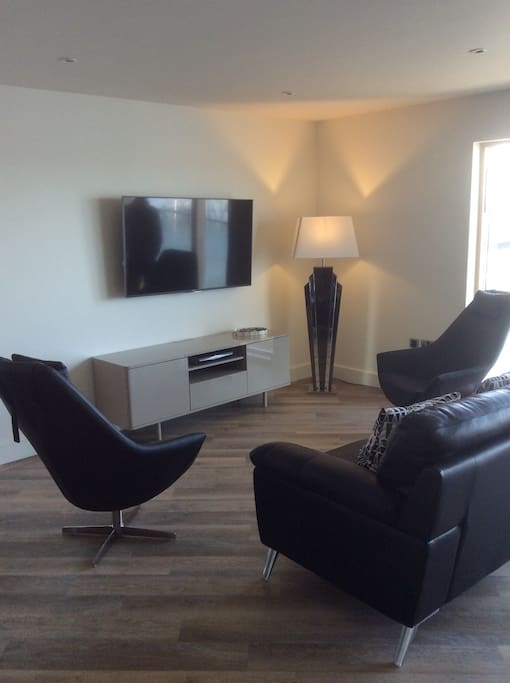 Spacious, stylish lounge