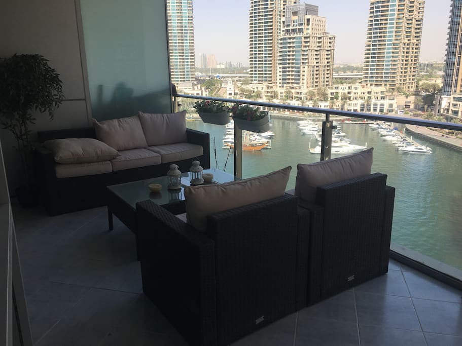 Balcony and living room view