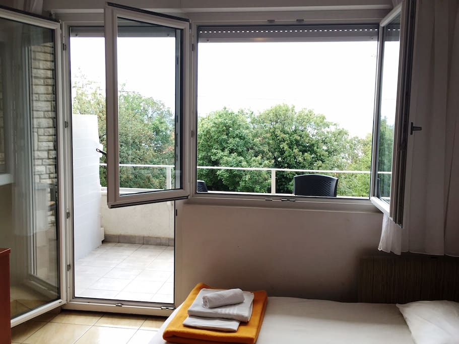 Balcony from the living room