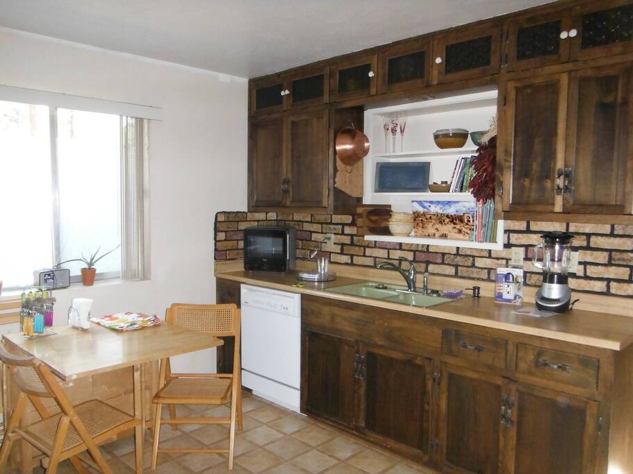 Kitchen with microwave and dishwasher