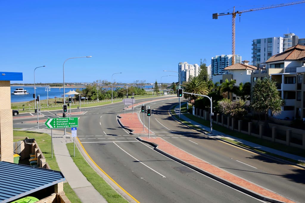 Broadwater views with a short stroll to the beach