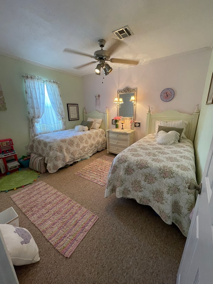 Another bedroom with 2 twin beds.  The girls seem to like it. 