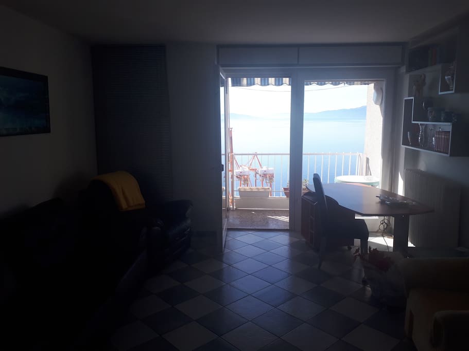 living room + balcony
