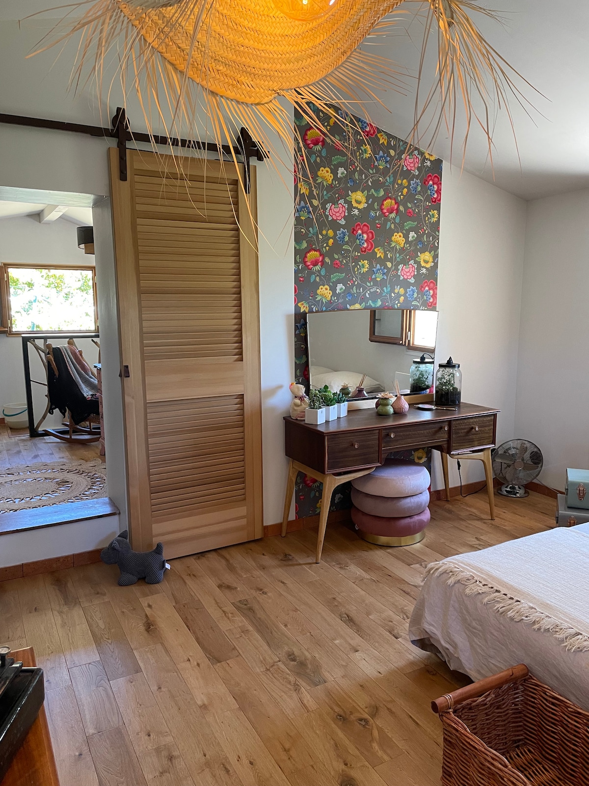 Chumba cha kulala namba 2 mfululizo kikiwa na vitanda 2 katika 80 x 200 au kitanda 1 katika 160 x 200