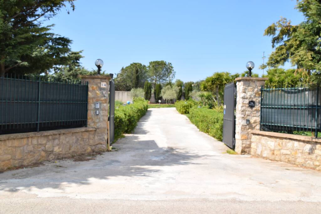 View of driveway from road