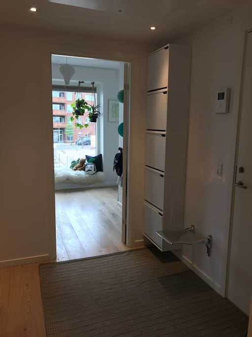 Hallway with view to the small bedroom/childrens room