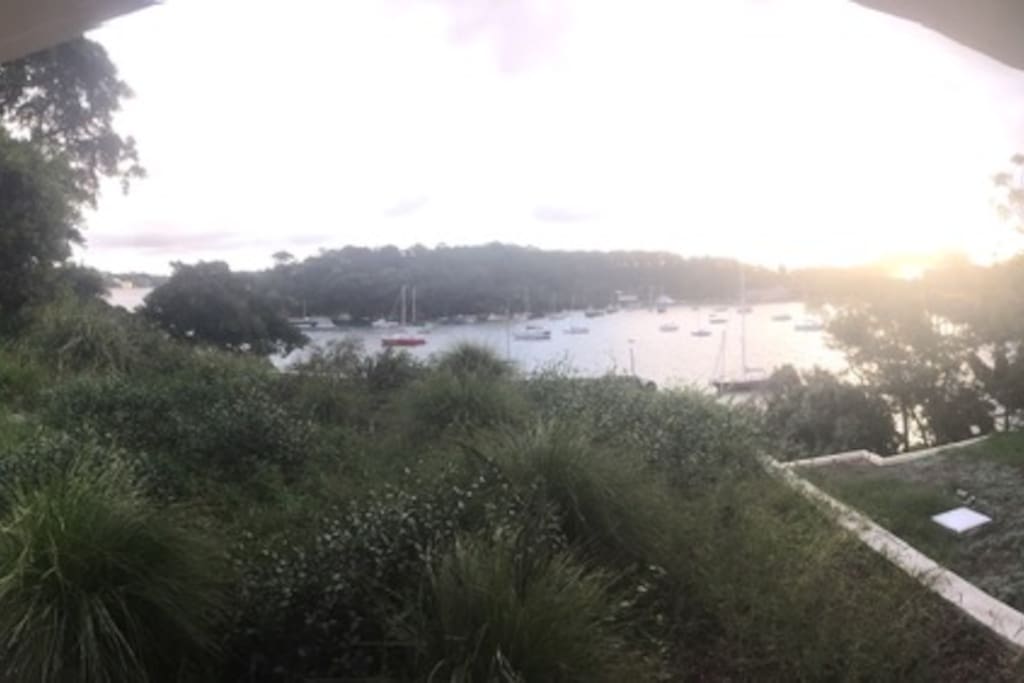 Amazing view of Berry's Bay at sunset