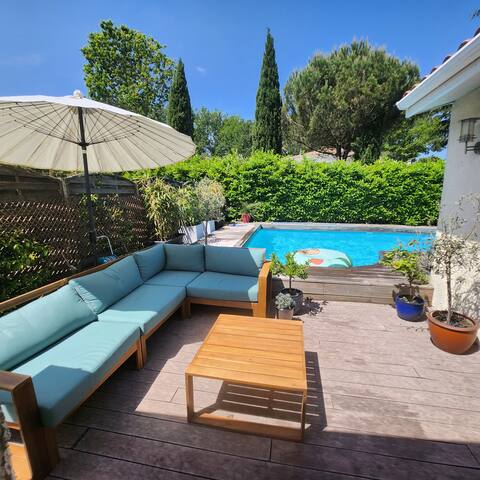 Maison proche Bordeaux-Portes du Medoc-Piscine