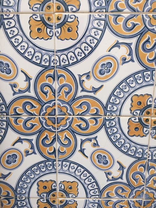 Beautiful tiles on our home