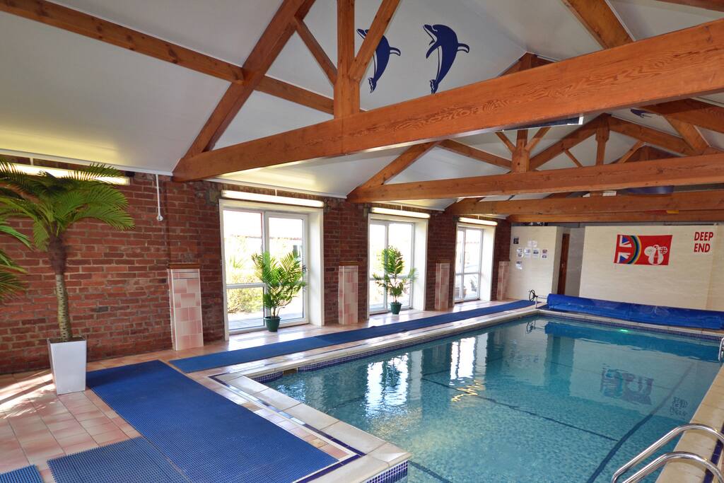 Our swimming pool, next to the cottage