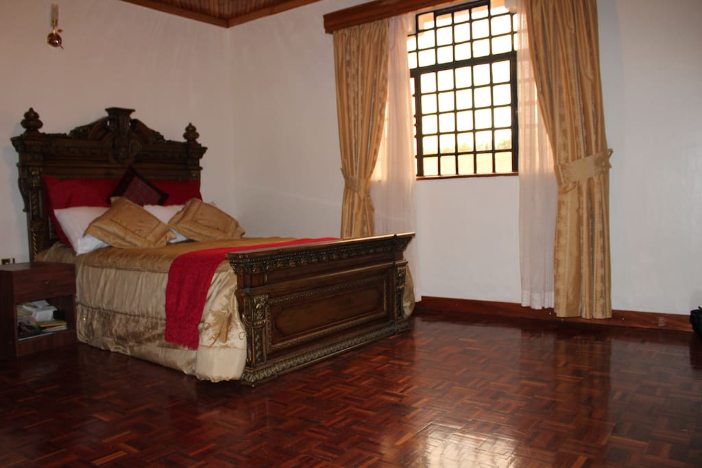 Bedroom with beautiful double bed