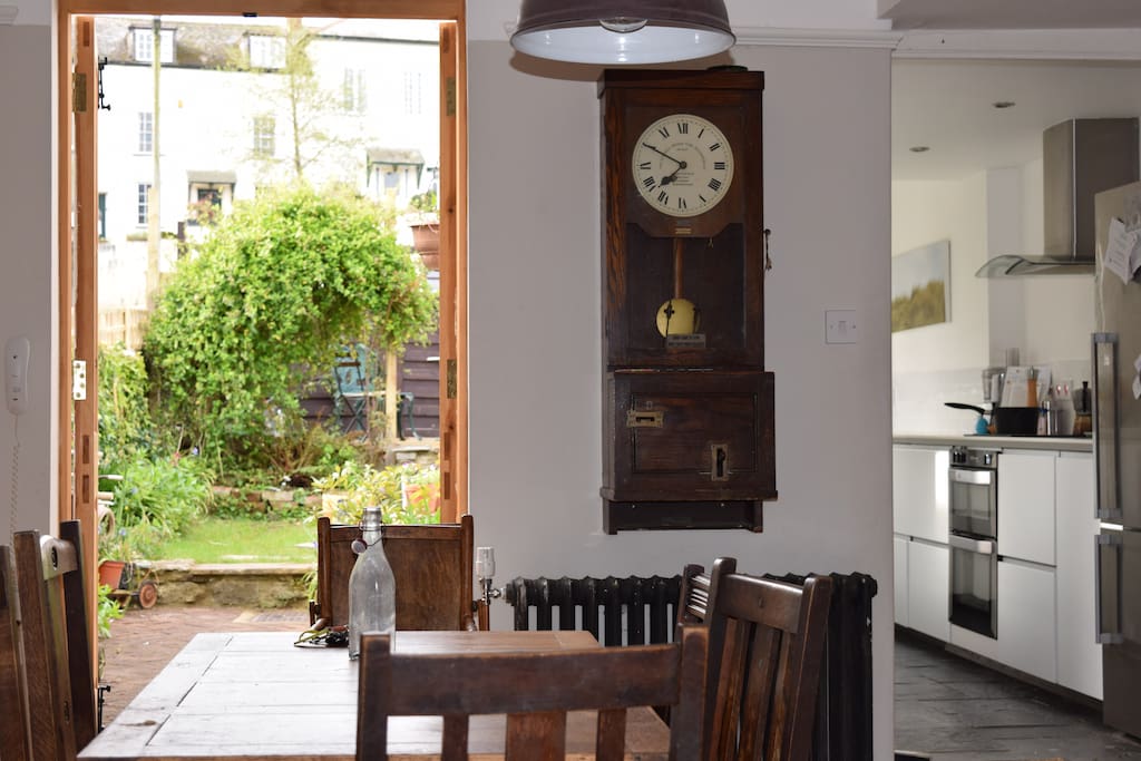 French doors lead out to the garden
